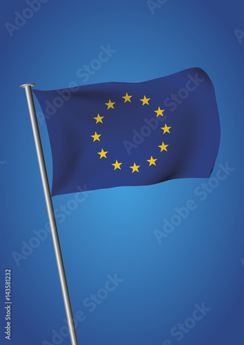 European Union flag with twelve stars before brexit