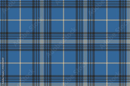 Blue check plaid tartan seamless pattern