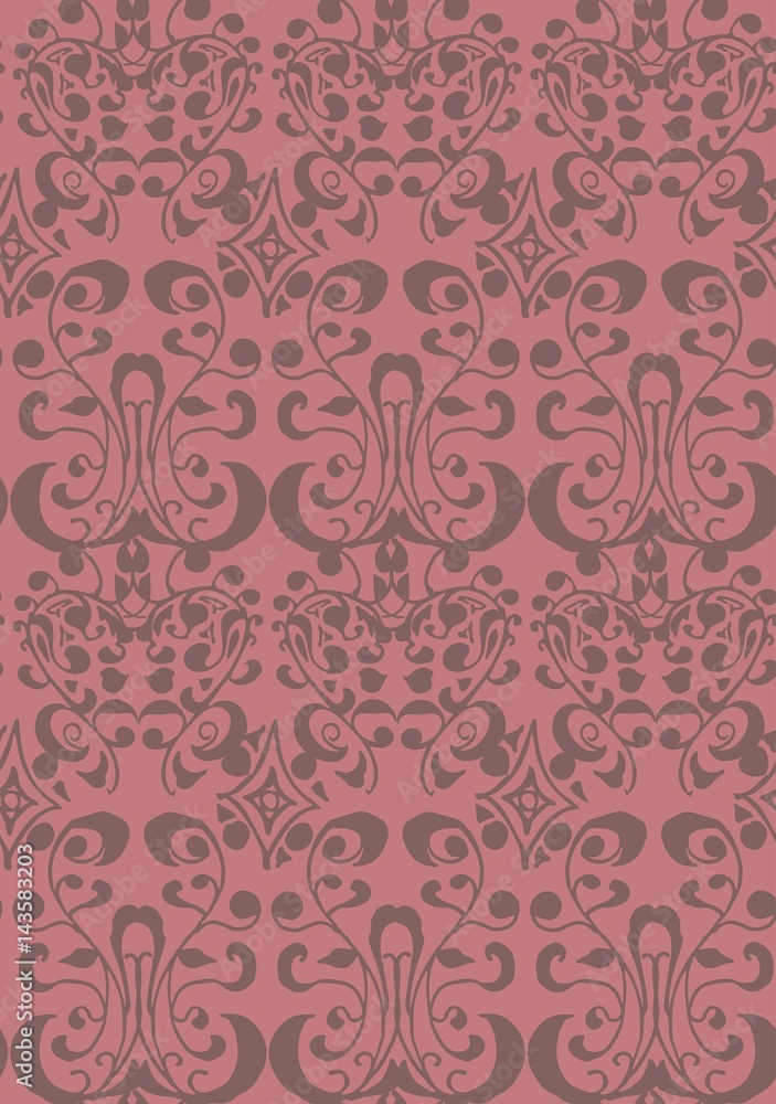 Seamless wallpaper pattern, vector