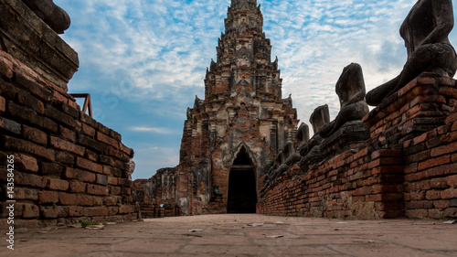 Fotografie Landscape Ayutthaya Historical Park in Ayutthaya