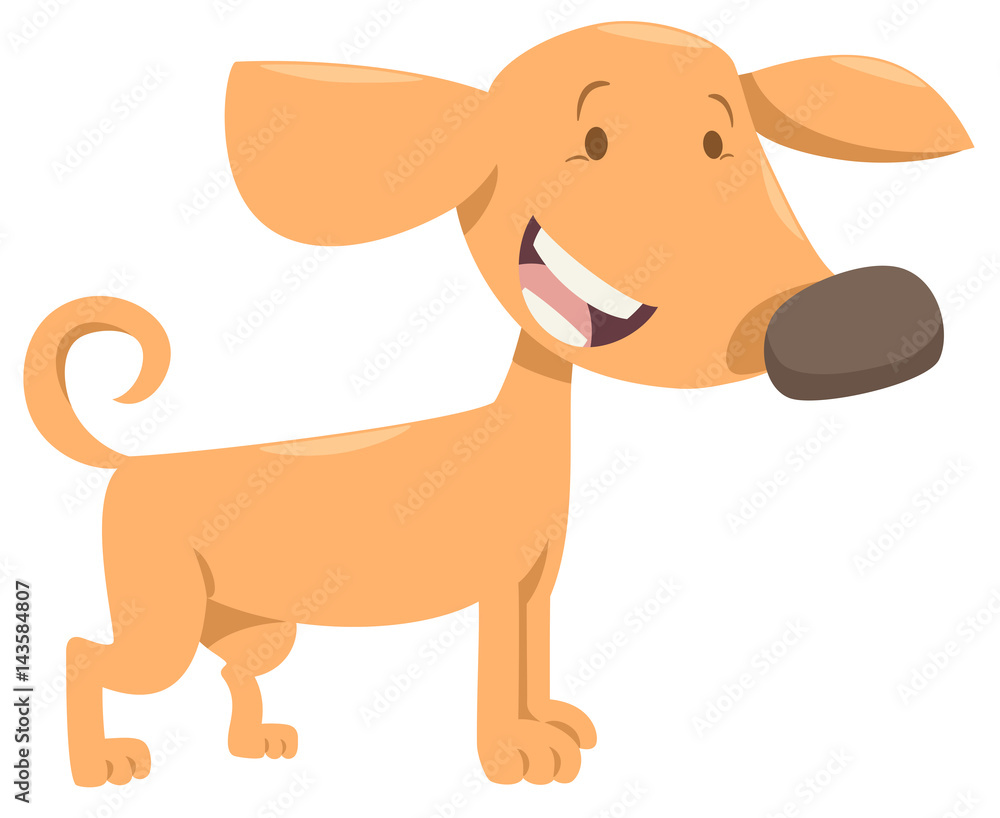 Fototapeta premium big dog cartoon character