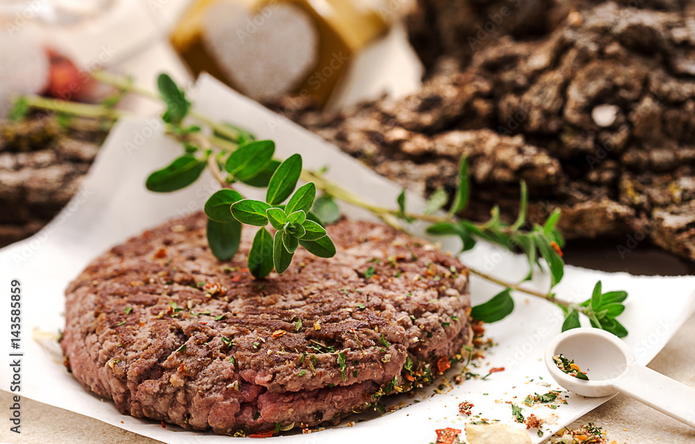spicy hamburger over paper spicy hamburger over paper