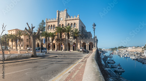 Town Hall Square in Ciutadella, Menorca. Spain photo