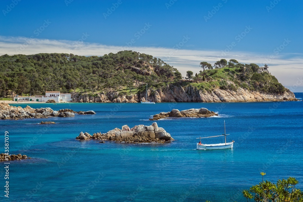 Detail of the Spanish coast at summer (Catalonia,Costa Brava) Detail of the Spanish coast at summer (Catalonia,Costa Brava)