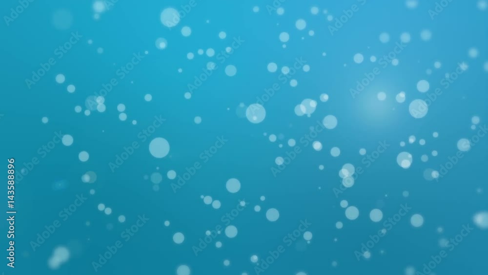 Magical blue glowing bokeh background with floating light particles. Magical blue glowing bokeh background with floating light particles.
