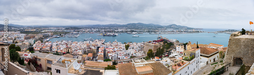 Panorama view in Ibiza. Spain