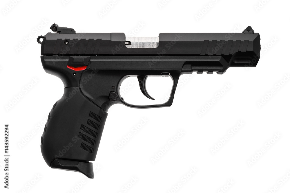 Pistol isolated on white Pistol isolated on white