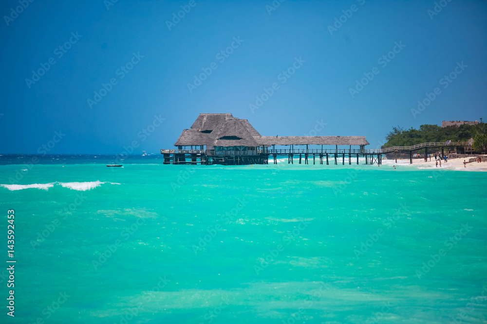 Zanzibar beach tropical resort