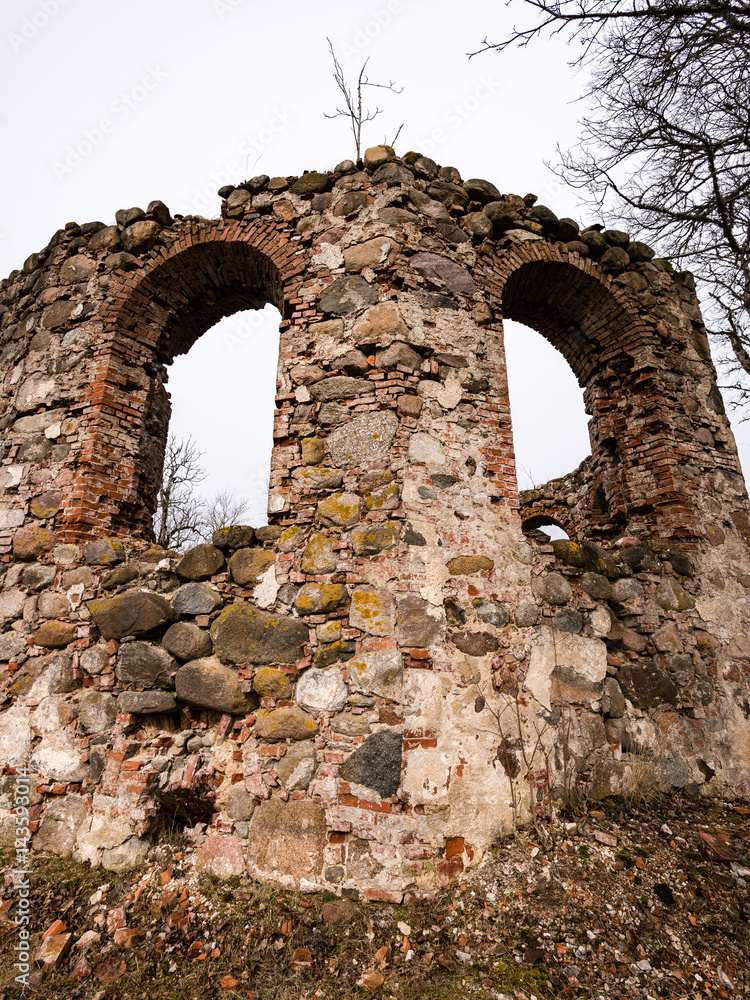 ruins of old abandoned church