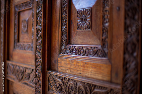 A traditional Zanzibar door