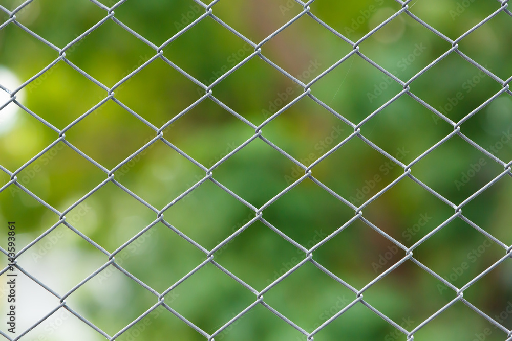 Fototapeta premium Wire netting fence