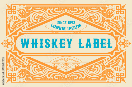 Whiskey label