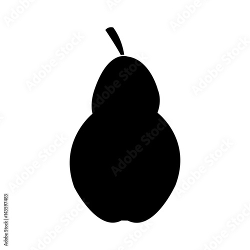 pear fruit icon image vector illustration design 