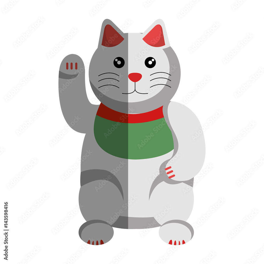 japanese cat lucky icon japanese cat lucky icon