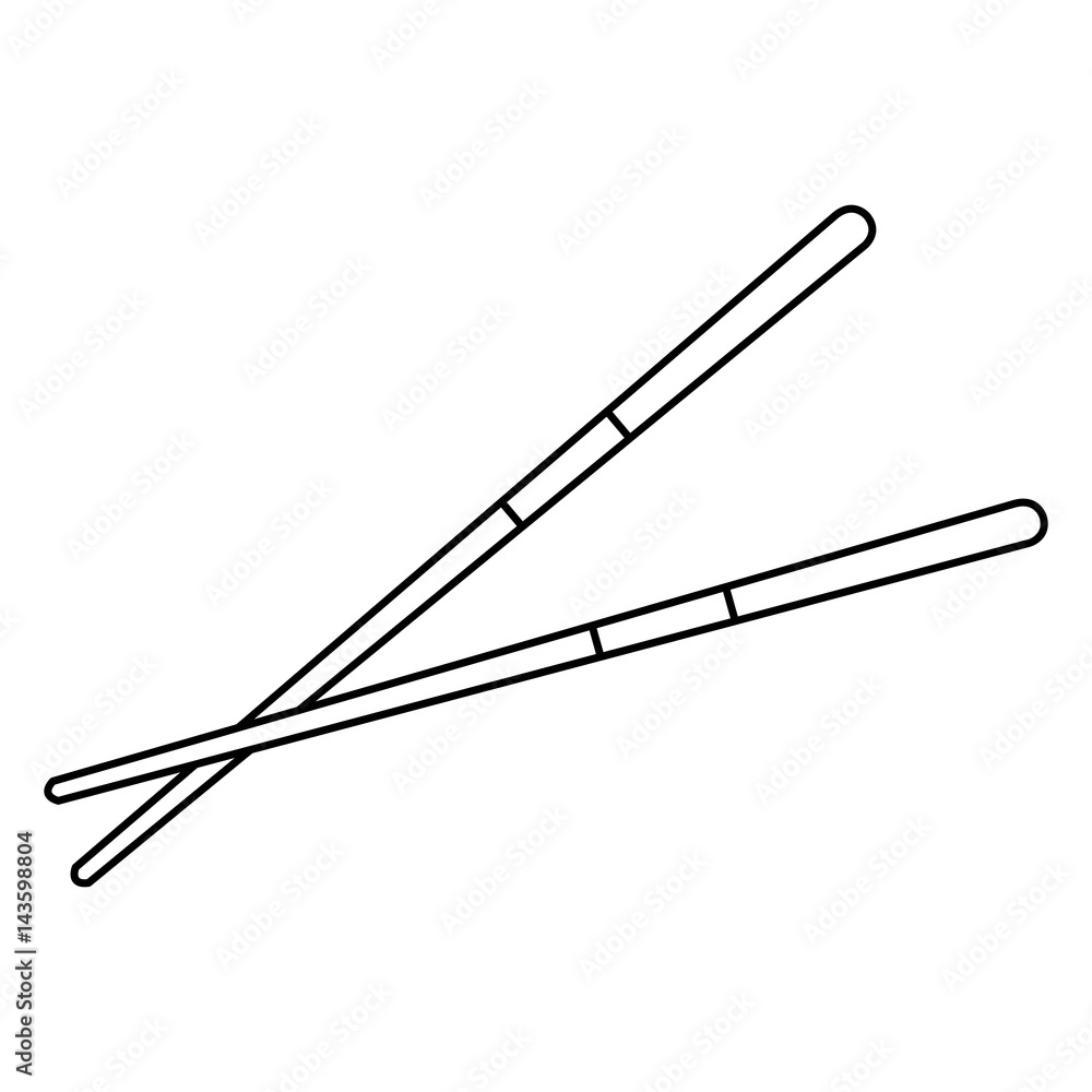 chopstick japanese cutlery icon