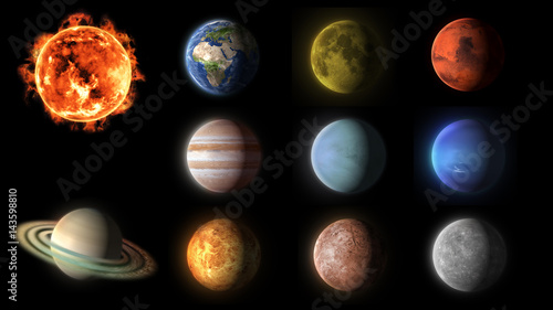 solar system planets collection