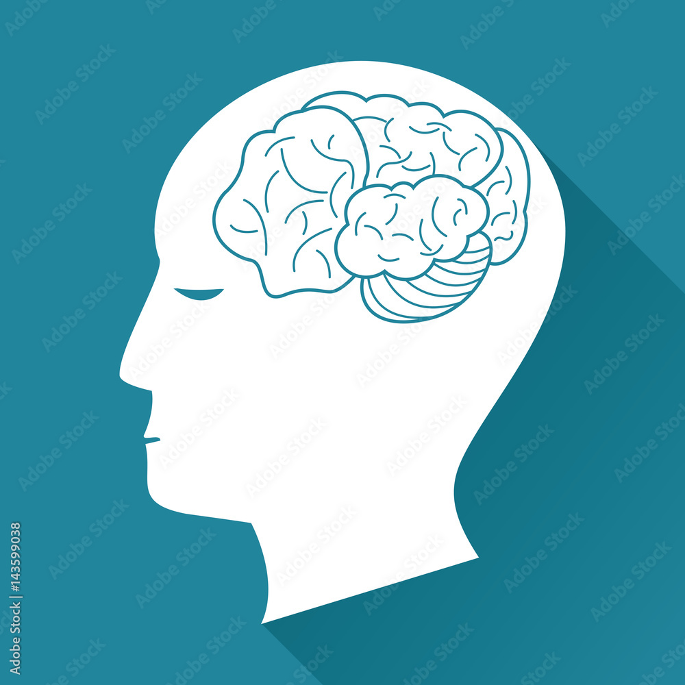 profile head brain health image vector illustration eps 10 profile head brain health image vector illustration eps 10
