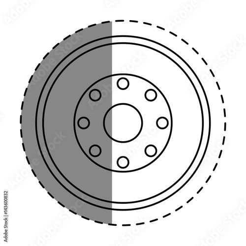 wheel car isolated icon