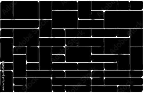 stone wall silhouette background beautiful banner wallpaper design illustration