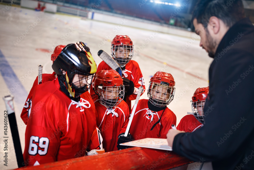 Fototapeta premium Formation game plan tactics in hockey.