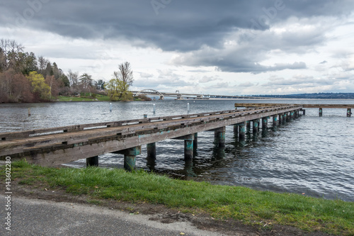 Pier On Lake Washington 5 © George Cole