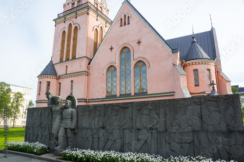 Kemi Finland pink church