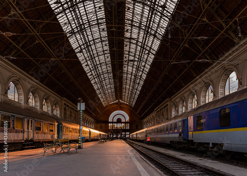 Budapest Hungary Keleti train station photo