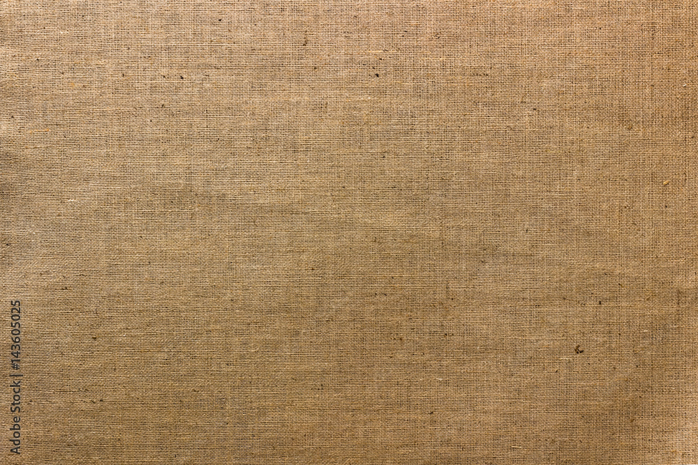 Fototapeta premium Brown jute natural canvas texture background.