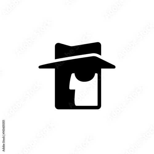 Stylized spy icon