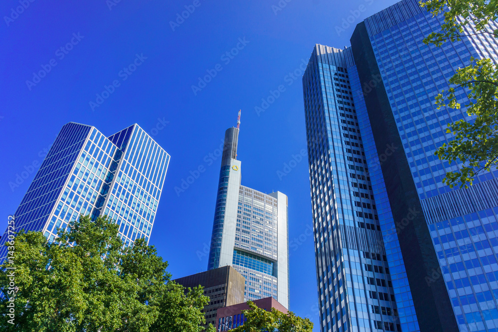 Frankfurt, Germany - SEPTEMBER  10, 2015 : European Central Bank headquarters in Frankfurt, Germany