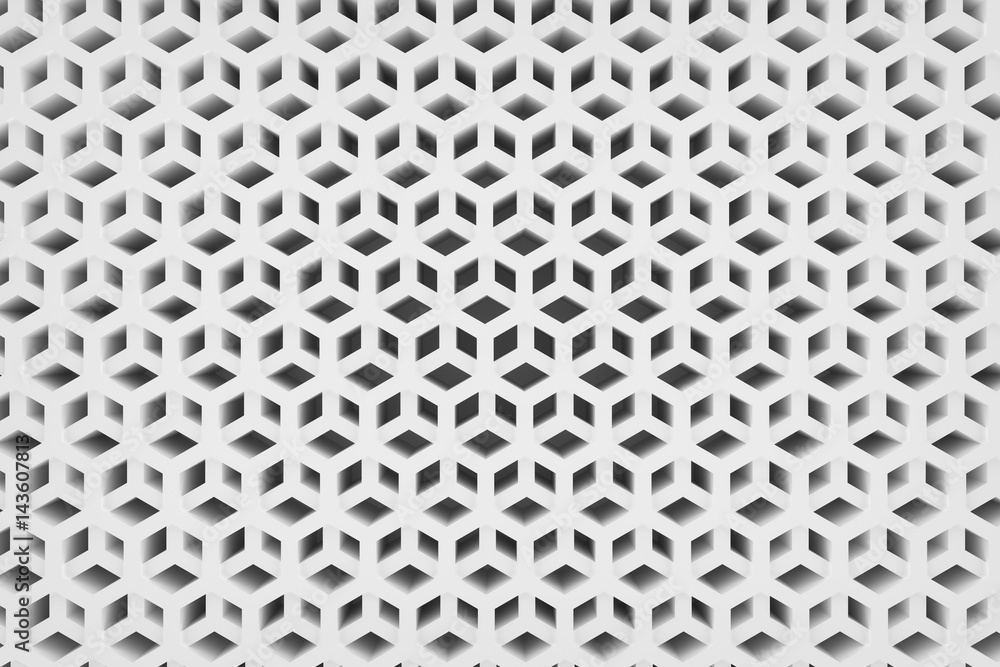 3d rendering of abstract hexagonal background 3d rendering of abstract hexagonal background