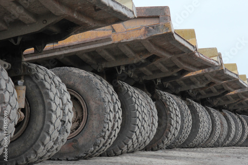 Obraz na plátne mine trucks