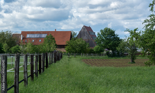 Farm, Fence and Farm House