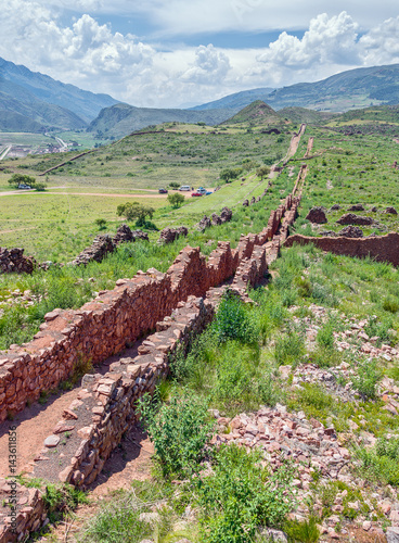 Pikillacta (Pikillaqta) is a ancient village of the Wari people in the Sacred Valley of the Incas - Peru, Latin America photo