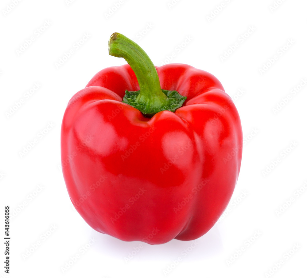 red pepper on white background red pepper on white background