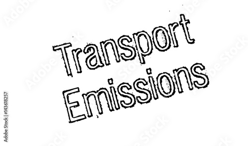 Transport Emissions rubber stamp. Grunge design with dust scratches. Effects can be easily removed for a clean, crisp look. Color is easily changed.