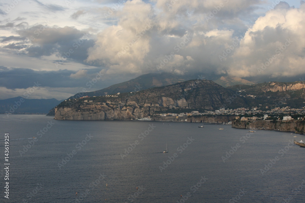 view off of Sorrento,bay of Naples view off of Sorrento,bay of Naples