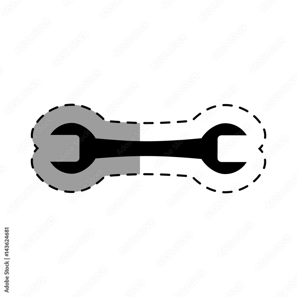 wrench key tool icon wrench key tool icon