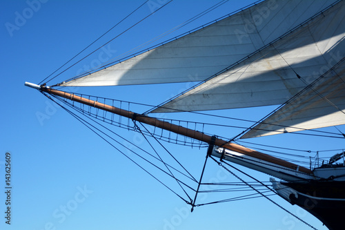 Head sails and bow sprint of tallshp Star of India