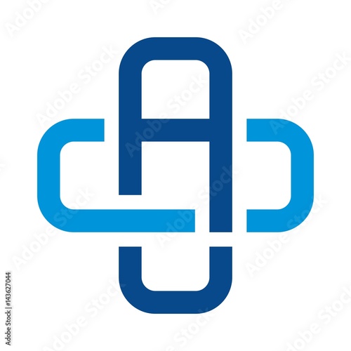 letter c and a logo vector. cross logo. photo