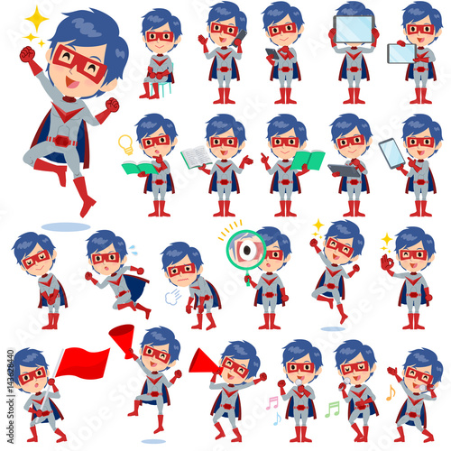 super hero man red gray 2
