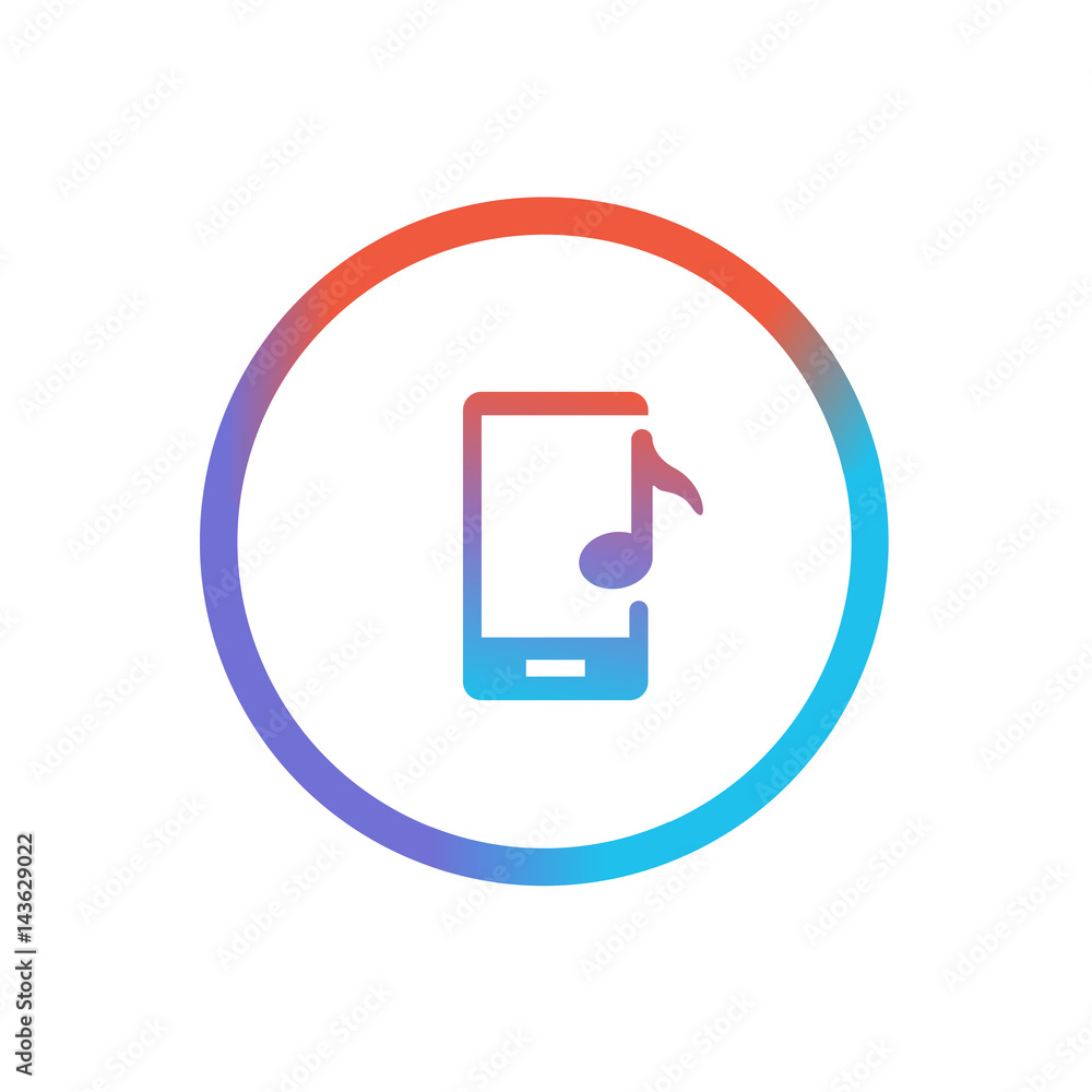 Three-Color Line App Icon Three-Color Line App Icon