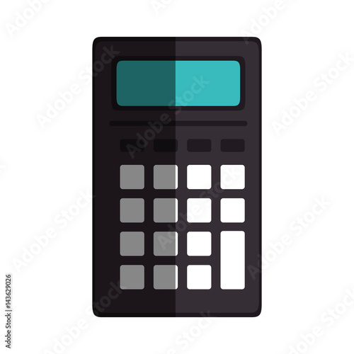 calculator math isolated icon