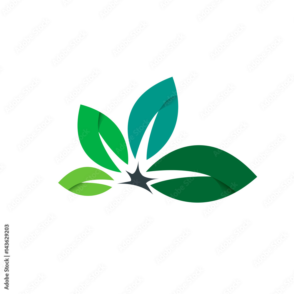 Abstract Nature Design Logo Concept Abstract Nature Design Logo Concept