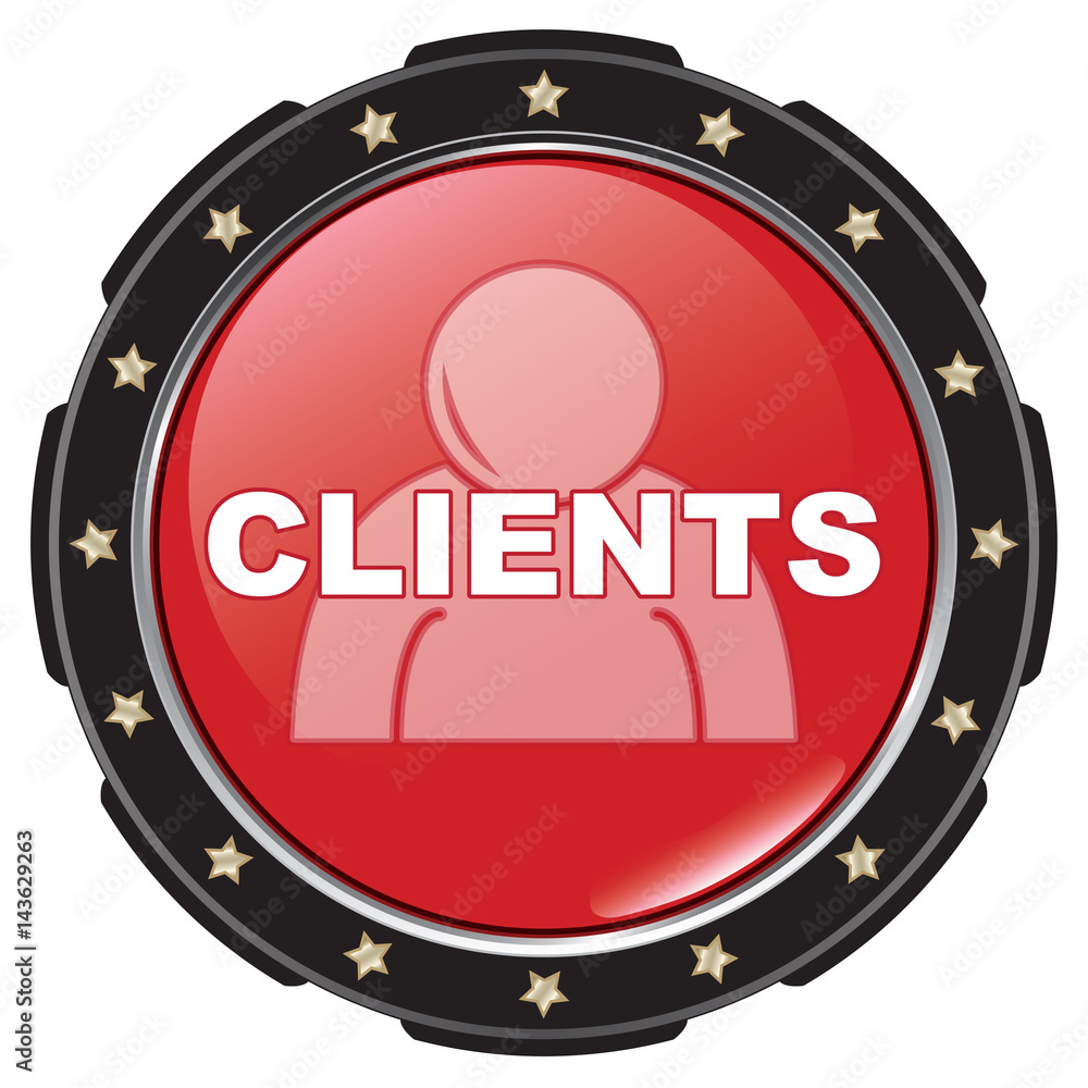 Fototapeta premium clients icon