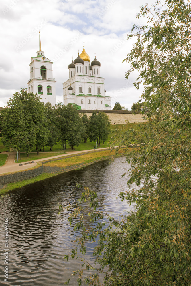 Kremlin in the city of Pskov.