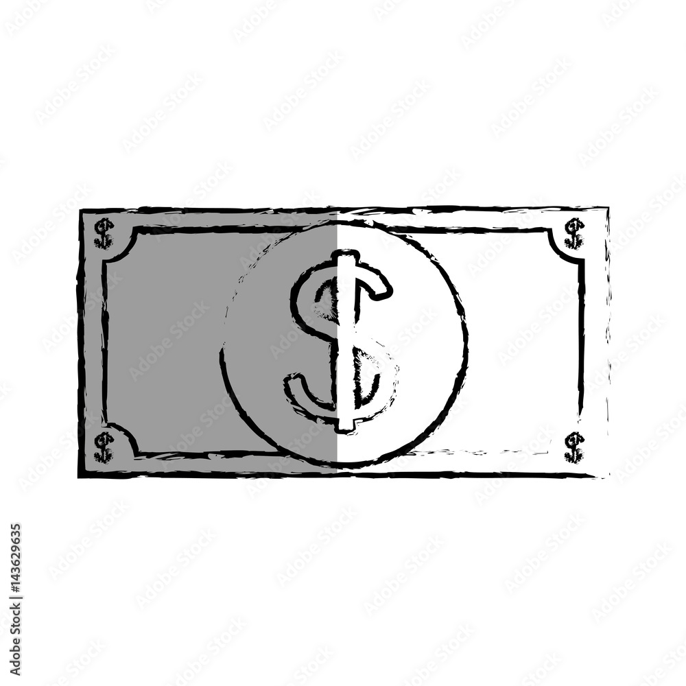 bill dollar isolated icon bill dollar isolated icon