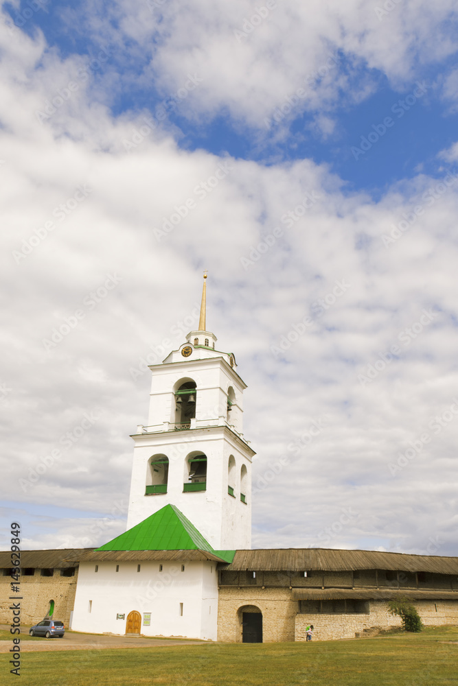 Kremlin in the city of Pskov.