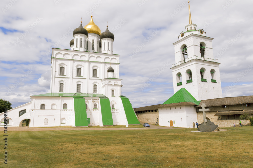 Kremlin in the city of Pskov.
