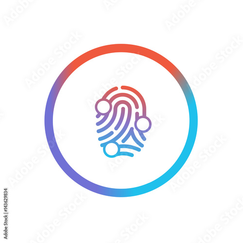Line App Design Three Colors